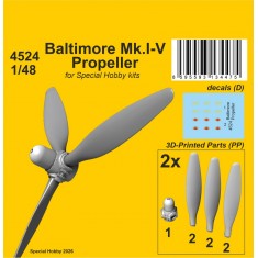 1/48 Martin Baltimore Mk.I-V Propeller for Special Hobby Kit