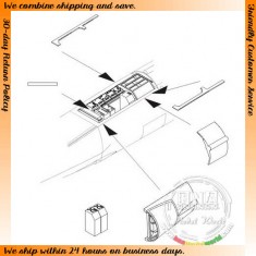 Electronics Boxes (Behind Cockpit) for 1/32 US F-104G Starfighter for Hasegawa