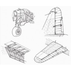 1/72 Vickers Wellington Mk.I Exterior Set for MPM kits