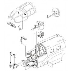 1/72 Heinkel He 111H Interior Set for Hasegawa kit
