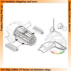 1/72 Heinkel He 111H Engine Set for Hasegawa kit
