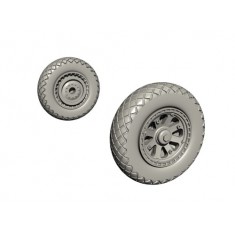 1/72 SB2C Helldiver Mainwheels Set for Academy, Cyber Hobby, Airfix kits