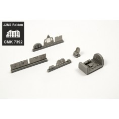 1/72 J2M3 Raiden Cockpit Set, for Hasegawa kit