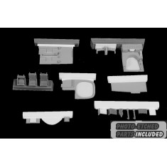 1/72 B-25C/D Mitchell Pilots' Cockpit and Radio Compartment for Airfix kits