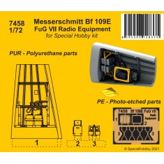 1/72 Messerschmitt Bf 109E FuG VII Radio Equipment for Special Hobby kits