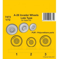 1/72 Douglas A-26 Invader Wheels Late Type for Italeri kits