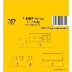 1/72 Modern US F-18E/F Hornet Gun Bay for Academy kits