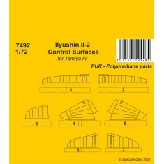 1/72 WWII Ilyushin Il-2 Control Surfaces for Tamiya kits