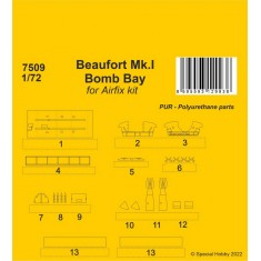 1/72 Beaufort Mk.I Bomb Bay for Airfix kit