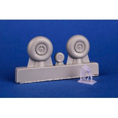 1/72 Bloch MB.210 Mainwheels and Tailwheel with Leg