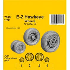 1/72 E-2 Hawkeye Wheels for Heller kit
