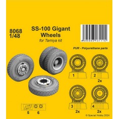 1/48 Hanomag SS-100 Gigant Wheels for Tamiya kits