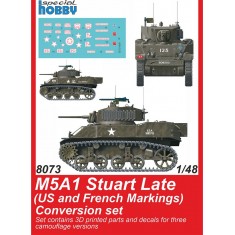 1/48 US M5A1 Stuart Late Conversion set for Tamiya kit