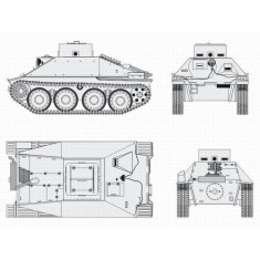 1/48 Jagdpanzer 38 Hetzer School Version Conversion 1/48 for Tamiya kit