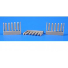 1/48 WWII German 88mm Flak Ammo Spent Cartridges (15ks)