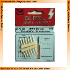 1/72 WWII German 75mm KwK 42 L70 Ammunition 