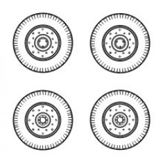 1/72 Chevrolet C.15A Wheels small type 9x16 (FIRESTONE)