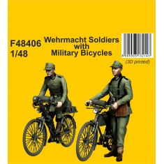 1/48 Wehrmacht Soldiers with Military Bicycles
