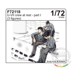 1/72 German U-VII Crew At Rest Part I (3 Figures)