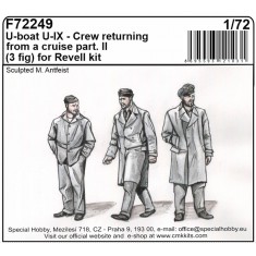 1/72 U-boat U-IX Crew returning from Cruise part. II (3 figures) for Revell kit