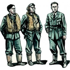 1/72 Barracuda Crew Members - Standing (3 figures)