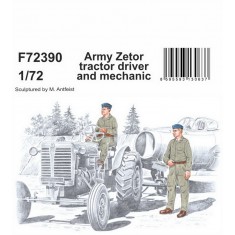 1/72 Army Zetor Tractor Driver and Mechanic