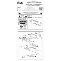 1/35 Flamethrower (with spaced armour) metal Gun Barrel for Pz.kpfw. III