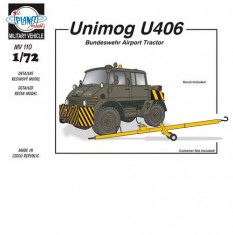 1/72 Unimog U406 DoKa Military Airport Tug + AERO Rx Towbar Full resin kit