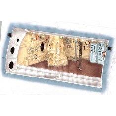 1/72 U-Boot typ IX Command Section (Control room) for Revell kit