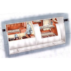 1/72 U-Boot typ IX Captain's and Officers' Ward Room for Revell kit