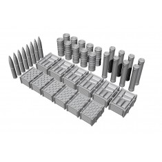 1/72 U-Boot VII-IX Ammo and Food Supplies for Revell kits