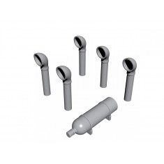 1/72 PT-109 Boat Deck Set (Smoke Generator, Ventilation Funnels)