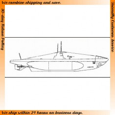1/200 German Submarine U-Boot Typ IIA (Resin kit)