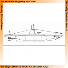 1/200 German Submarine U-Boot Typ IIC (Resin kit)