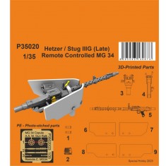 1/35 WWII Hetzer / Stug IIIG (Late) Remote Controlled MG 34