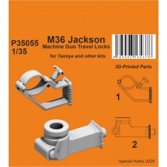 1/35 M36 Jackson Machine Gun Travel Locks for Tamiya and Other Kits