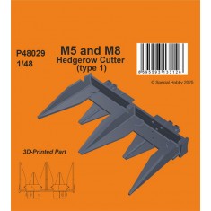 1/48 M5 and M8 Hedgerow Cutter Type #1