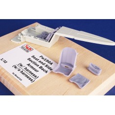 1/48 Fw190A Seat and Side Section Back Armour (with harness) for Eduard kits