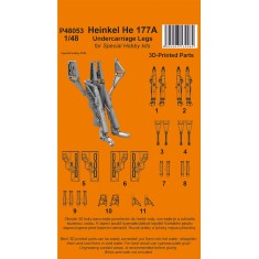 1/48 Heinkel He 177A Undercarriage Legs for Special Hobby Kits