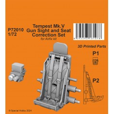 1/72 Tempest Mk.V Gun Sight and Seat Correction Set for Airfix kit