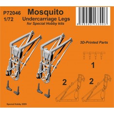 1/72 Mosquito Undercarriage Legs for Special Hobby kits
