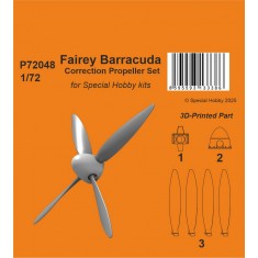 1/72 WWII Fairey Barracuda Correction Propeller Set for Special Hobby kits
