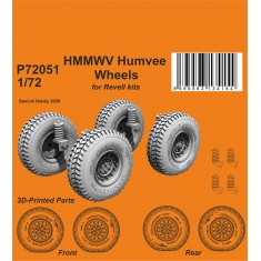 1/72 HMMWV Humvee Wheels for Revell kits