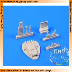 1/32 German Heinkel He 162A Rear Cockpit Bulkhead w/Seat for Revell kit