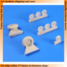 1/32 North-American P-51D Mustang Wheels(Diamond Tread Pattern)for Dragon/Tamiya/Trumpeter