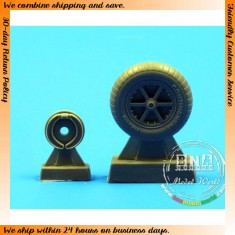1/48 WWII German Messerschmitt Bf-109E Wheels for Hasegawa/Eduard kit