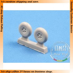 1/48 WWII British Hawker Hurricane MK.I Wheels (5 Spoked Disc) for Hasegawa
