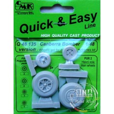1/48 BAC/EE Canberra Bomber Version Wheels Set for Airfix / Cl. Airframes kit