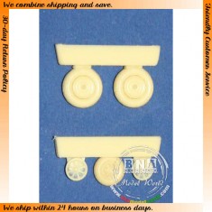 1/72 WWII US Lockheed P-38J Lightning Wheels for Academy kit