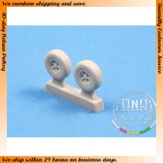 1/72 WWII British Supermarine Spitfire Mk.I/II/V Wheels with 5 Spoked Disc